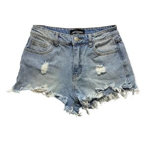 KITTENISH Denim Distressed Women's Shorts Size XS